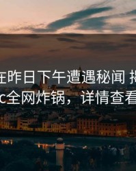 主持人在昨日下午遭遇秘闻 揭秘，17c全网炸锅，详情查看